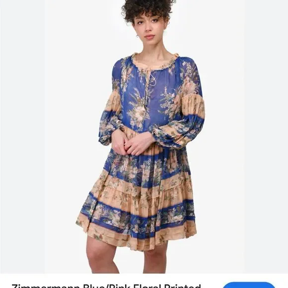 NWT zimmermann moonshine mini dress
